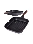 Nem tapadásmentes grill serpenyő indukciós gáz 28cm