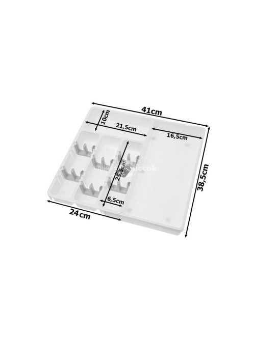 Evőeszköztartó fiók beszúrás kihúzható szervezővé alakítva