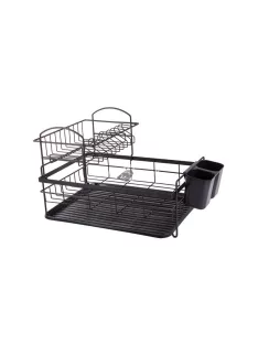   Két szintes csepegtető tálcával - Konyhai edénytartó - Konyhai szárító állvány - Praktikus konyhai eszköz