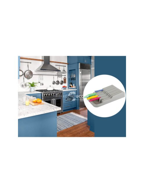 Késkészlet rendező 9 rekeszes betét - praktikus konyhai szervező eszközök, fiókrendező, konyhai tárolás