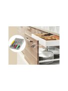 Késkészlet rendező 9 rekeszes betét - praktikus konyhai szervező eszközök, fiókrendező, konyhai tárolás