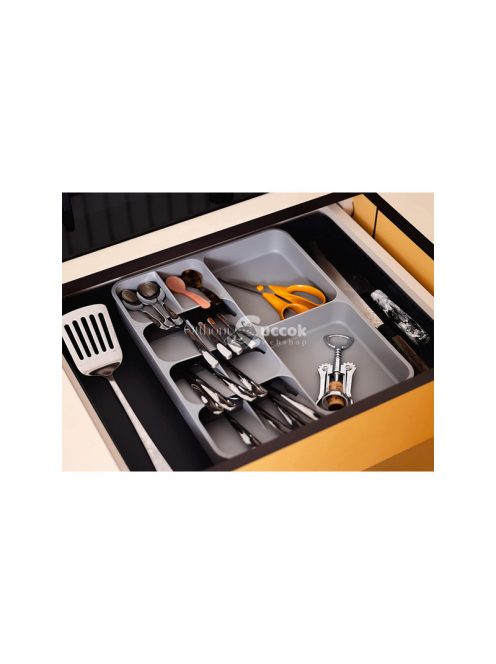 Konyhai szervező evőeszköz fiók tároló - praktikus konyhai segédeszközök rendezésére.