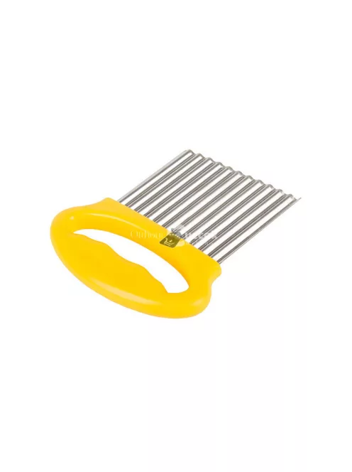 Hullámos pengés kés burgonyavágóhoz - gyümölcs- és zöldségvágóhoz, szeletelőhöz - rozsdamentes acél