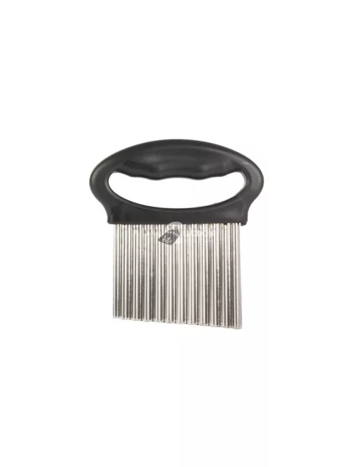 Hullámos pengés kés burgonyavágóhoz - gyümölcs- és zöldségvágóhoz, szeletelőhöz - rozsdamentes acél