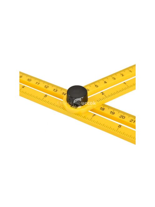 Sokoldalú sablon vonalzó szögmérő - Könnyű mérés és jelölés minden felületen.
