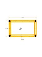 Sokoldalú sablon vonalzó szögmérő - Könnyű mérés és jelölés minden felületen.