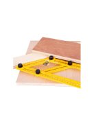 Sokoldalú sablon vonalzó szögmérő - Könnyű mérés és jelölés minden felületen.