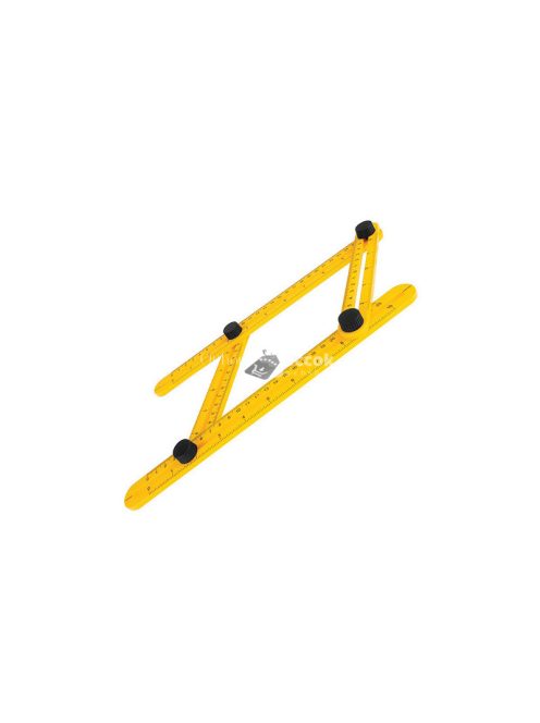 Sokoldalú sablon vonalzó szögmérő - Könnyű mérés és jelölés minden felületen.