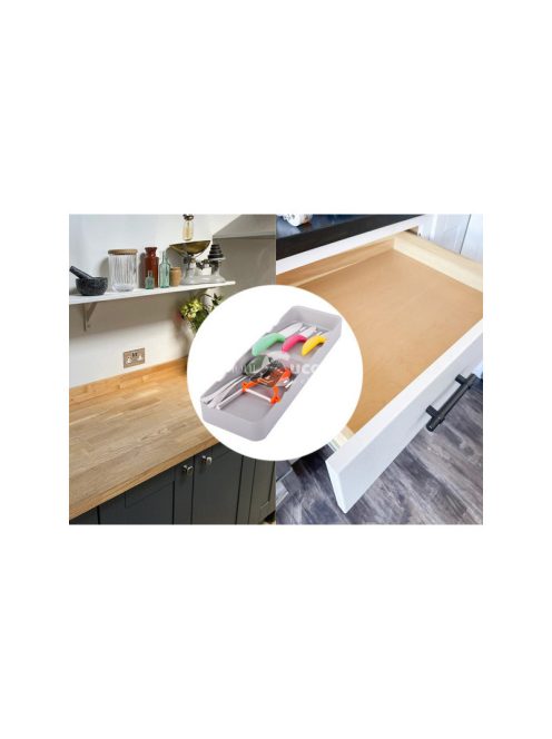 Konyhai rendezőeszköz evőeszköz fiókhoz tároló - praktikus tárolás, rendszerezés, konyhai szervezés, evőeszköz tárolás
