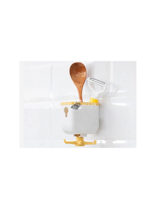 Konyhai akasztó forgó eszköztartó polc