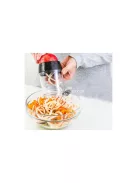 Spirális hegyező zöldség reszelő tárolóval