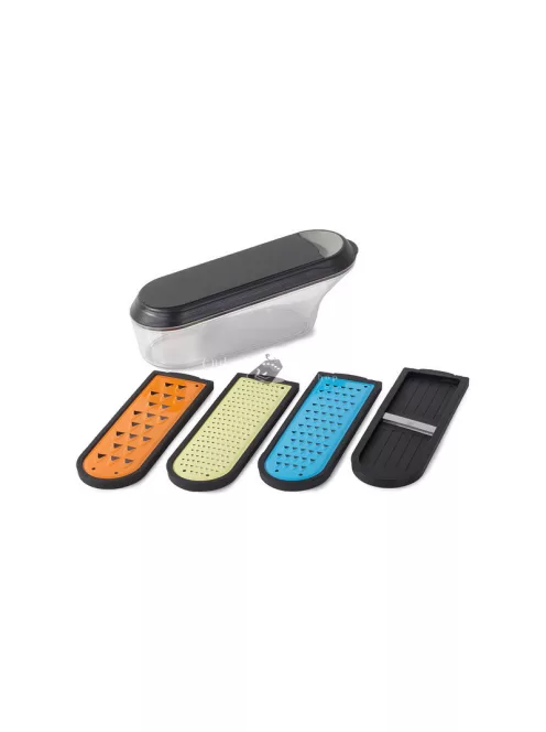 Zöldség szeletelő, reszelő, tároló