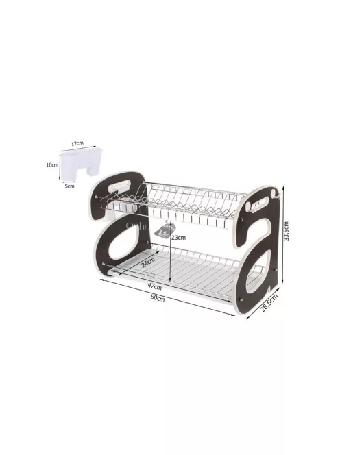 Kétszintes álló mosogatószárító állvány