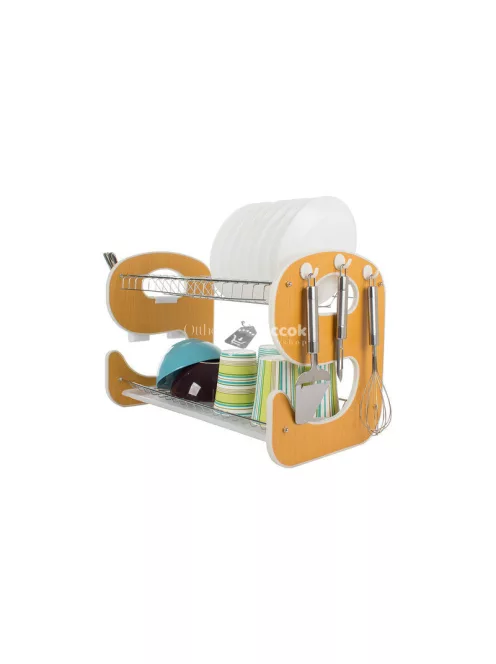 Edénytartó szárító állvány dupla emeletes