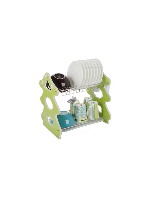 Edény szárító állvány dupla emeletes