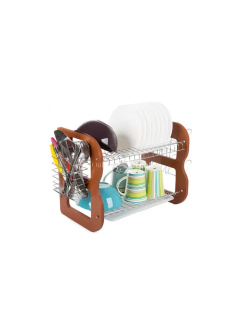 Kétszintes mosogatógép szárító fából