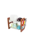 Kétszintes mosogatógép szárító fából