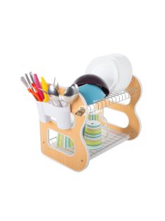   Mosogatógép szárító állvány keverő dupla szintű csepegtető