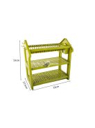 Nagy 3 szintes edény szárító állvány - Konyhai edénytartó szárító 3 polccal