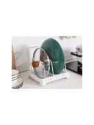 Edény szárító, fedőtartó és csepegtető - praktikus konyhai segédeszközök.