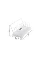 Edény szárító, fedőtartó és csepegtető - praktikus konyhai segédeszközök.