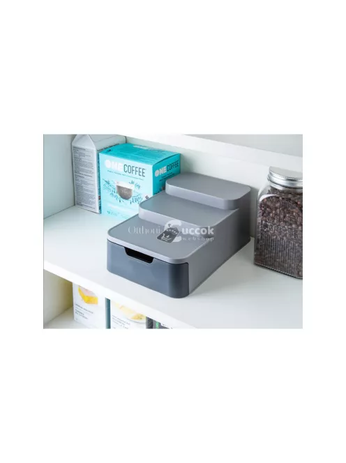 Konyhai szervező kosár háromszintes fiókkal - praktikus tárolás, rendszerezés, könnyű hozzáférés