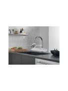 Mosogató rendező kosár csap polc - praktikus konyhai szervező tároló.