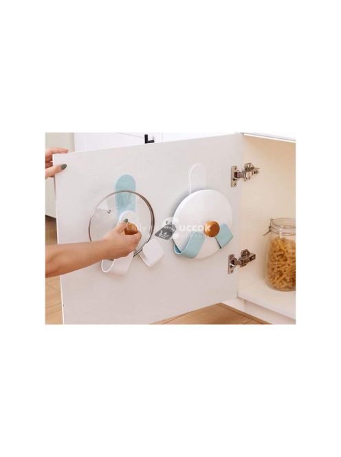 Konyhai függő tároló fedőknek - praktikus konyhai kiegészítő, könnyű rendszerezni a fedőket.