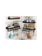 Konyhai falra szerelhető polcos szervező állvány