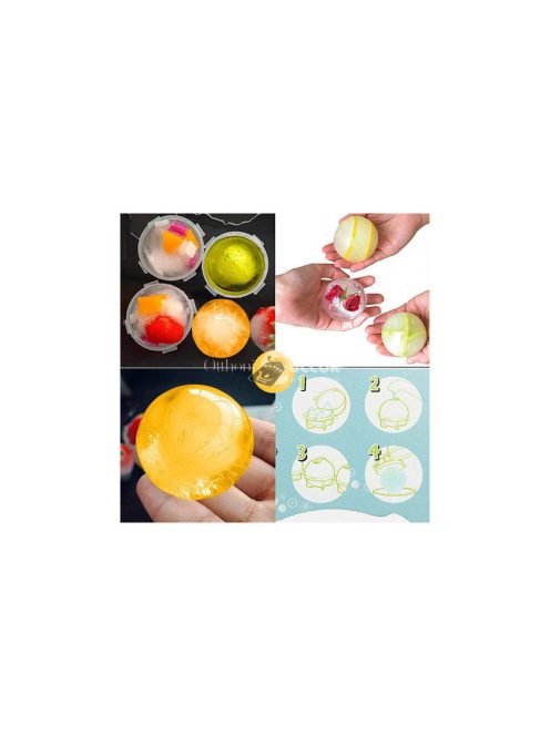 Jégformázó jég gömb formára 4 darabban