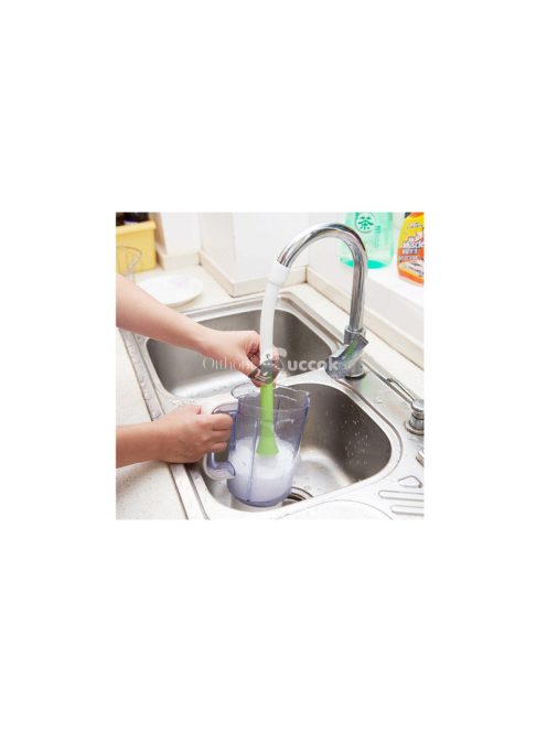 Csaptelep kefével hosszabbító mosogató csapra