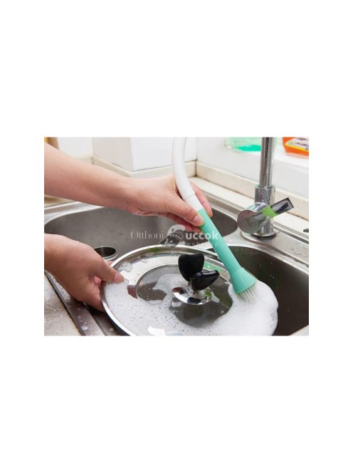 Csaptelep kefével hosszabbító mosogató csapra