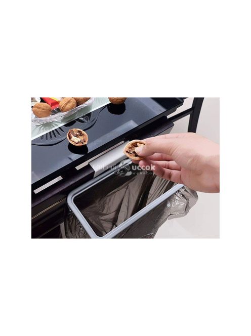 Szemeteskosár felfüggesztő kapoccsal