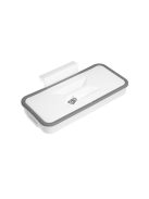 Szemeteskosár felfüggesztő kapoccsal