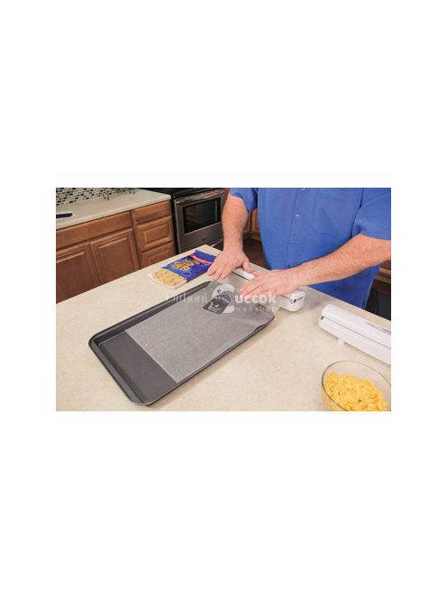 Konyhai fólia adagoló vágóval - praktikus konyhai eszköz - konyhai fólia tároló - fóliavágó - konyhai segédeszköz