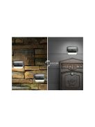 Napelemes kertészeti LED lámpa színes fényű, lépcsőre, teraszra, kerítésre, alkonyatérzékelővel