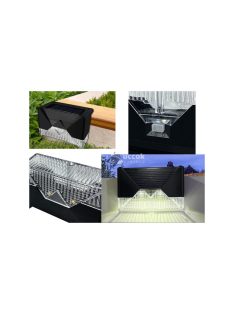   Napelemes lámpa 4 db LED kert lépcső terasz kerítés éjjeli fényérzékelővel