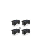 Napelemes lámpa 4 db LED kert lépcső terasz kerítés éjjeli fényérzékelővel