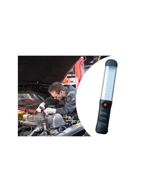 Erős műhely lámpa 48 LED COB USB akasztó mágnesesen tölthető