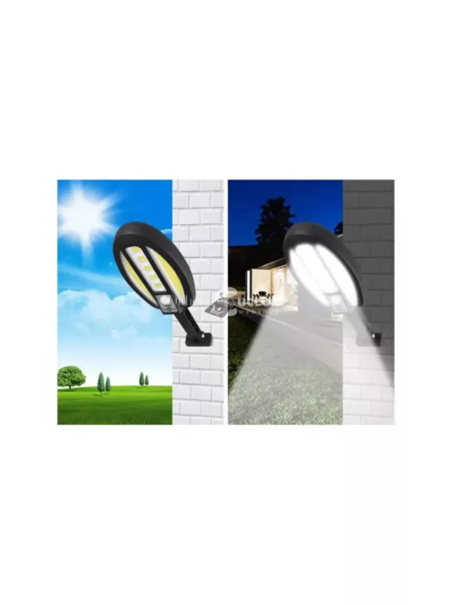 95 LED-es napelemes lámpa szürkülettől hajnalig érzékelővel