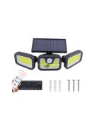 Napenergiás lámpa 100 COB LED-del és alkonyat érzékelővel