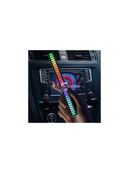 Hangvezérelt USB LED többszínű neon RGB LED világítás