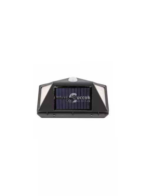 Napelemes lámpa 100 LED-del és alkonyat érzékelővel