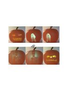 Sütőtök animációs vetítő halloween éjszakai fény