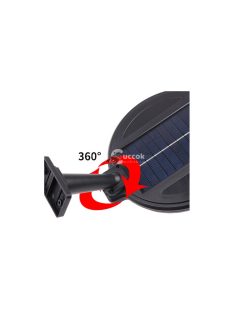   Napenergiával működő lámpa 150 LED-del és alkonyat érzékelővel