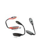 Flexibilis LED könyv olvasó lámpa klipsszel