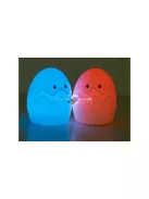 Gyerek éjjeli lámpa LED tojás RGB távirányítóval és USB csatlakozóval