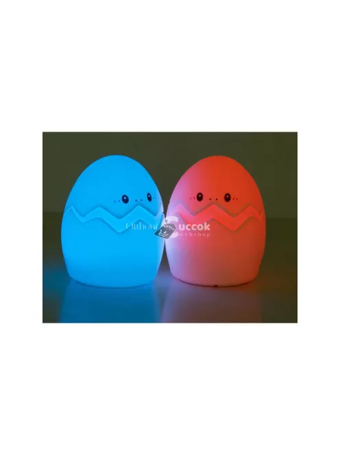 Gyerek éjjeli lámpa LED tojás RGB távirányítóval és USB csatlakozóval