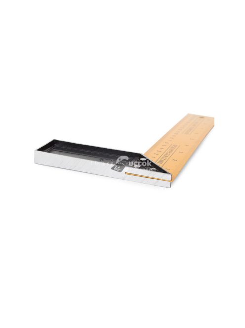 Asztalos szögmérő acélból, skálával