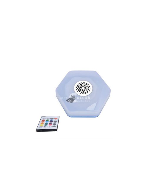 Színes LED izzó hangszóróval és távirányítóval - RGBW, Bluetooth - hangulatfény otthonba vagy buliba.